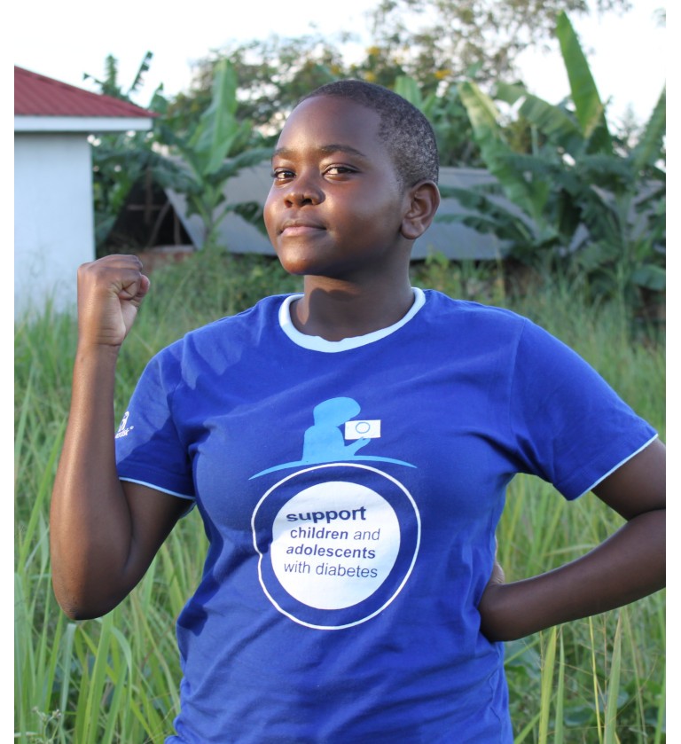 Immy Anne is from Uganda and has type 1 diabetes.