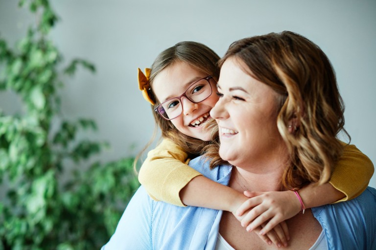 A mother and daughter enjoying time together