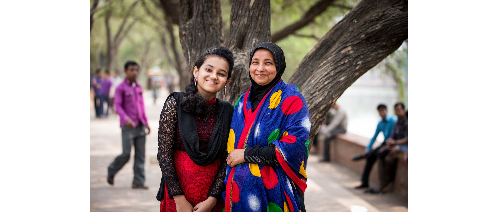 Mithila Hag Farin et sa maman. Mithila vit au Bangladesh et a un diabète de type 1.