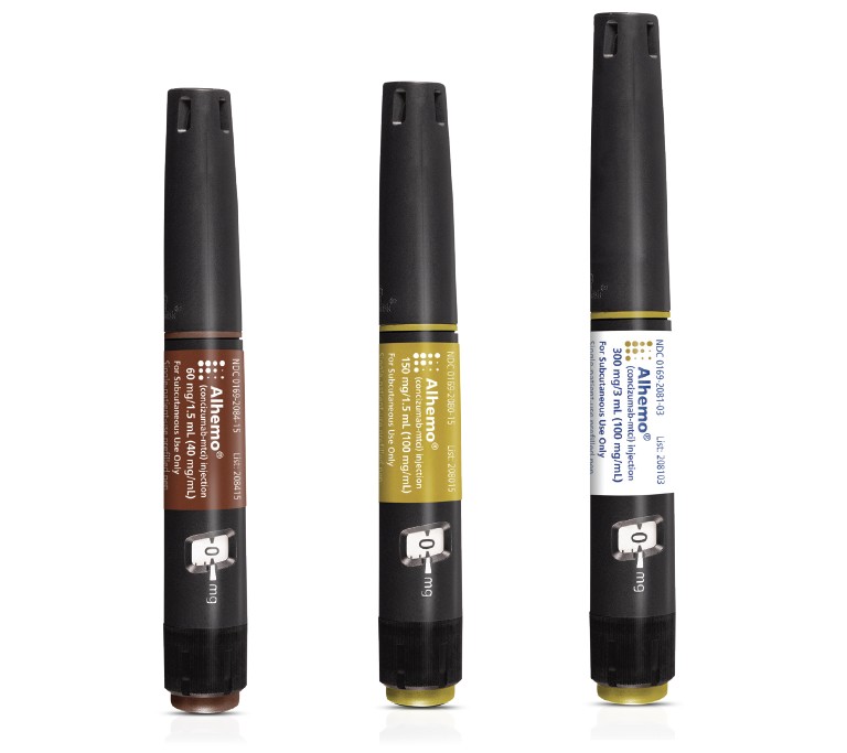 All doses of Alhemo® pens together
