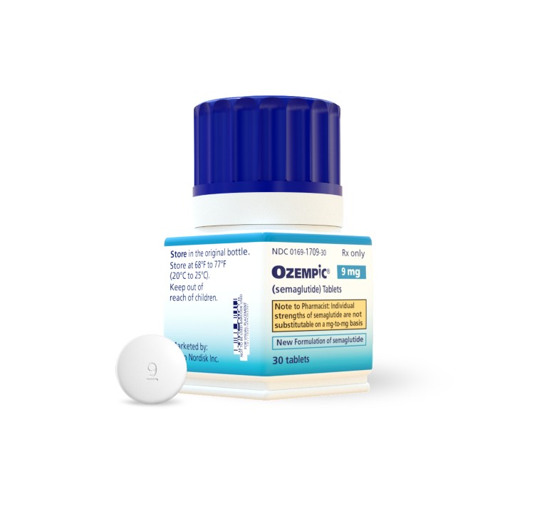 Ozempic® 9 mg pill with bottle