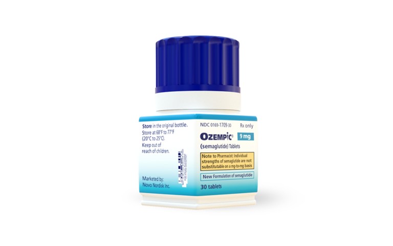 Ozempic pill bottle
