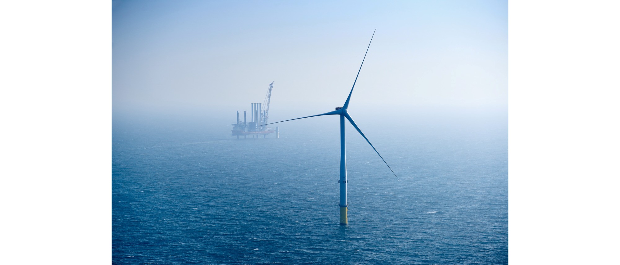 Image of windmills at sea