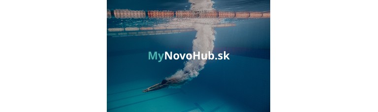 caucasian man swimming