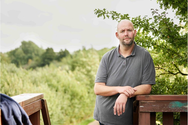  Michael Petersen ist aus Dänemark und leidet an Adipositas.