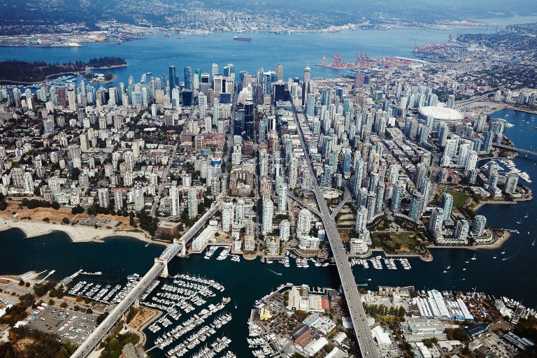 Image of Vancouver, BC from above
