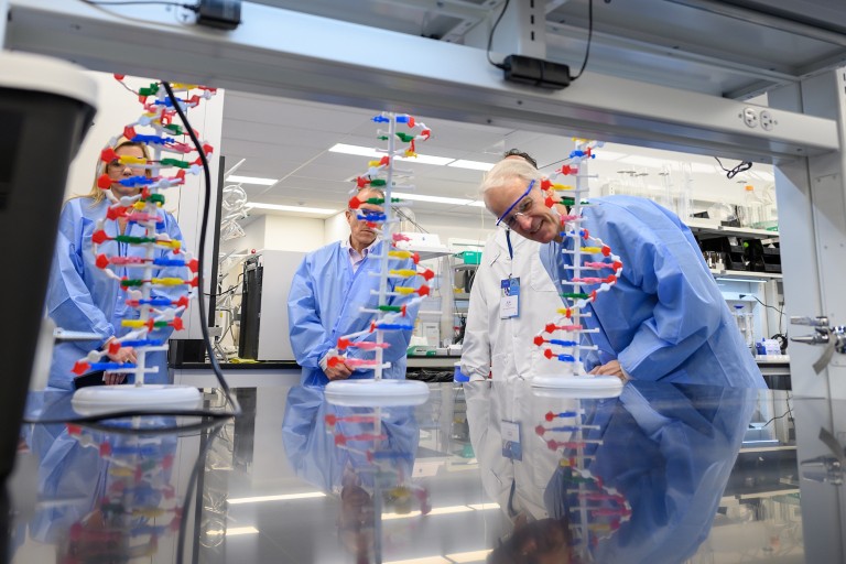 Scientists working in a lab