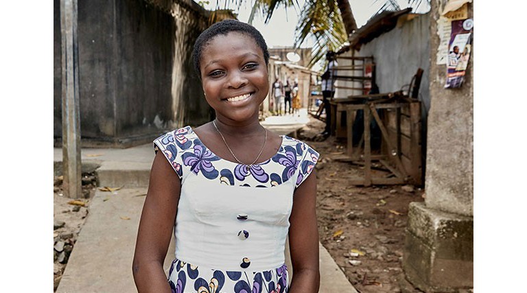 Olivia Aka ka diabet të tipit 1 dhe jeton në Bregun e Fildishtë.