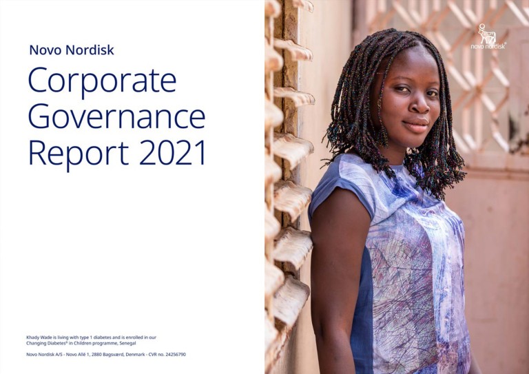 Front cover of the Corporate Governance Report 2021