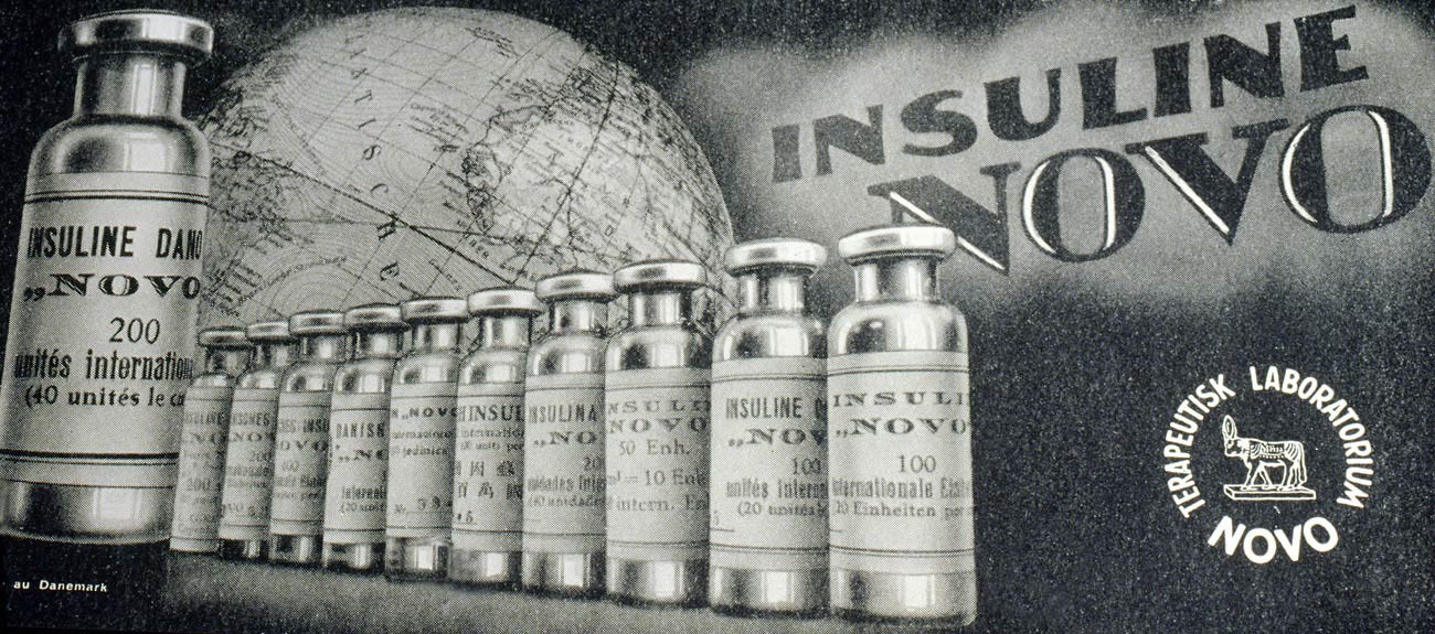 Reklama za Insulin Novo 1930.