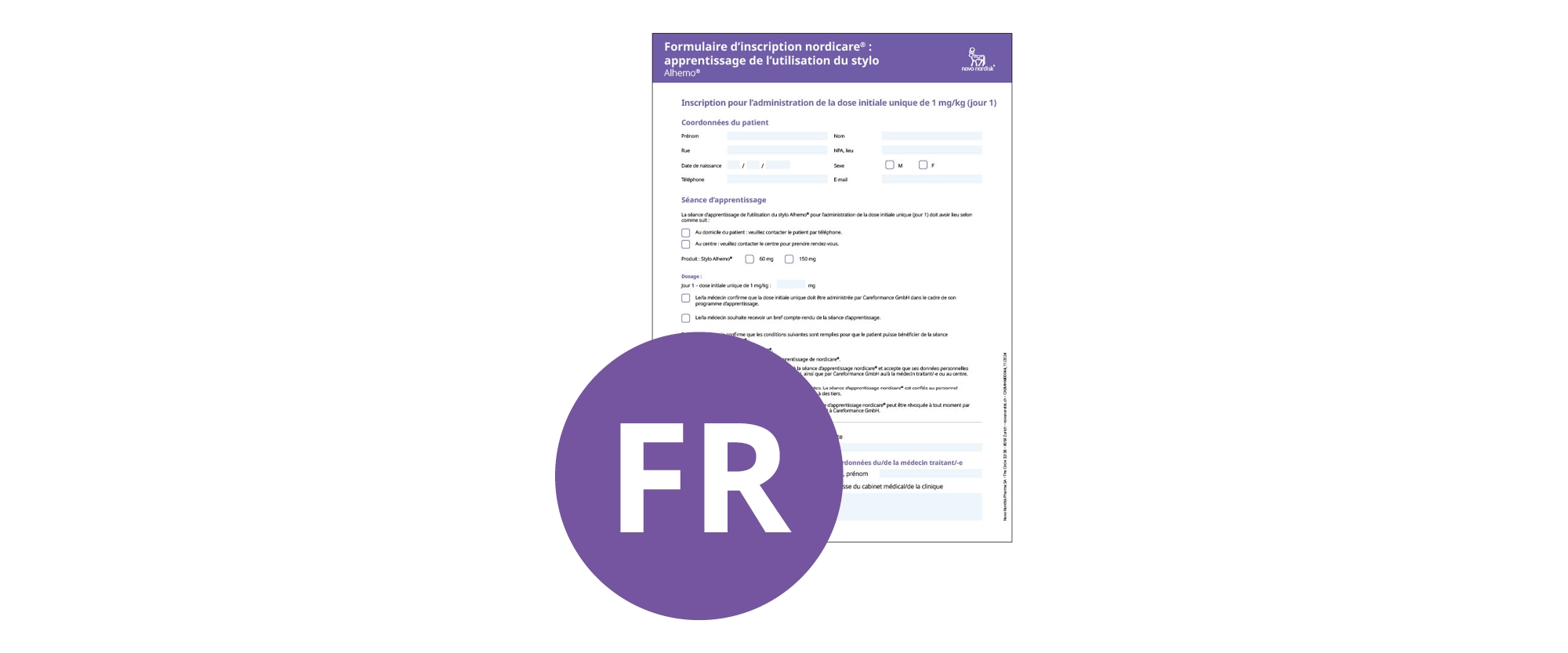 Formulaire d’inscription au programme d’apprentissage nordicare®