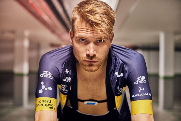 Team Novo Nordisk cyclist